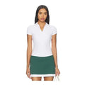 Women's YEAR OF OURS Studio Casual Polo Top, Nylon Fabric, White (with Bra Layer)