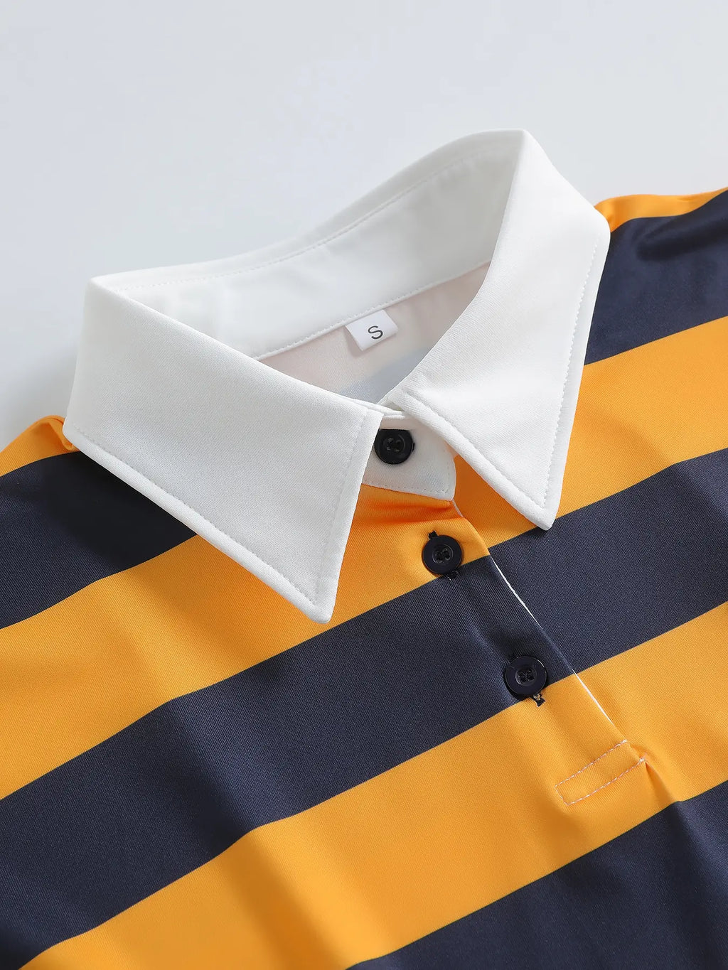 Women's Street Style Loose Fit Lightweight Short Striped Collared Polo Shirt, Casual Fashionable Versatile Breathable Summer Short Sleeve Top, Y2K Style Women's Clothing Streetwear