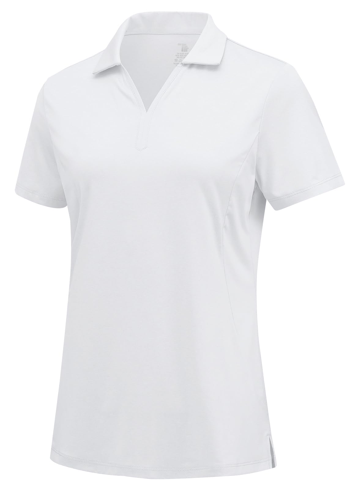 Rdruko Women's Golf Shirts Short Sleeve Dry Fit Polo V Neck Collared Shirts