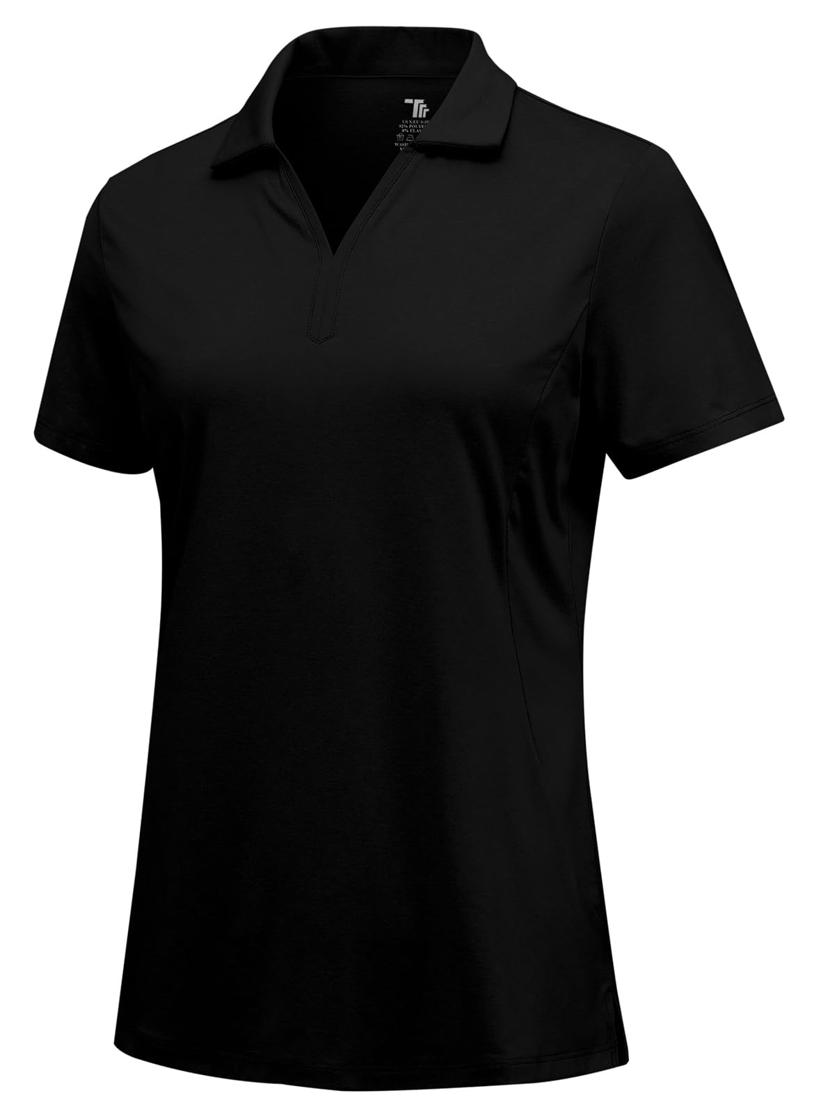 Rdruko Women's Golf Shirts Short Sleeve Dry Fit Polo V Neck Collared Shirts