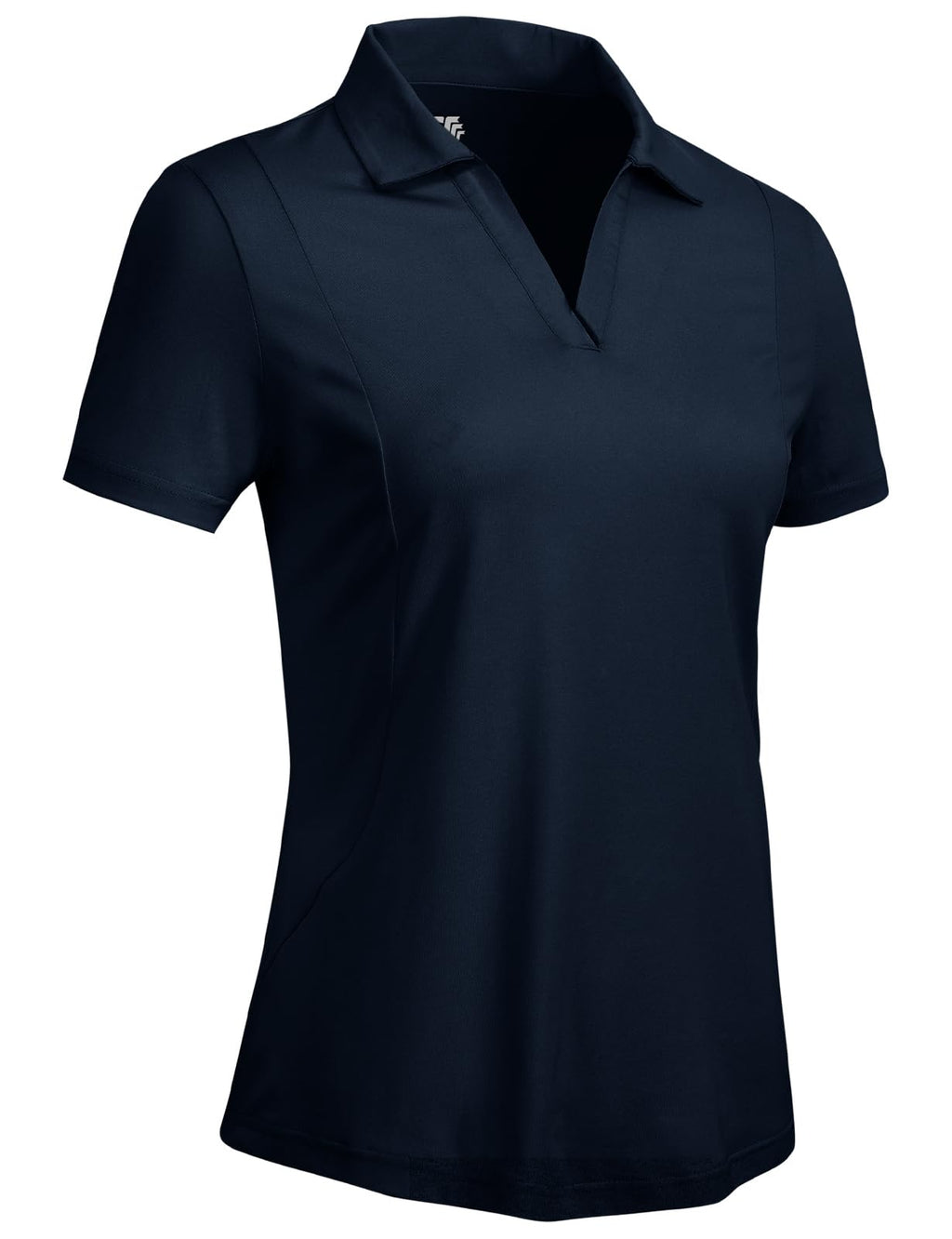 Rdruko Women's Golf Shirts Short Sleeve Dry Fit Polo V Neck Collared Shirts