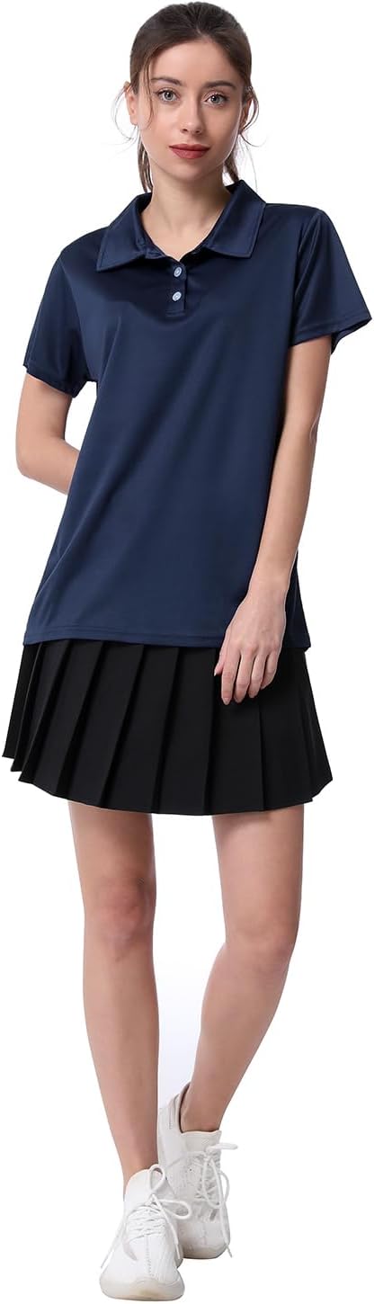 Polo Shirts for Women Dry Fit Short Sleeve Golf Shirt Collar Tops