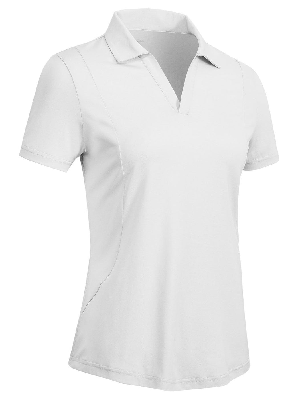 Rdruko Women's Golf Shirts Short Sleeve Dry Fit Polo V Neck Collared Shirts