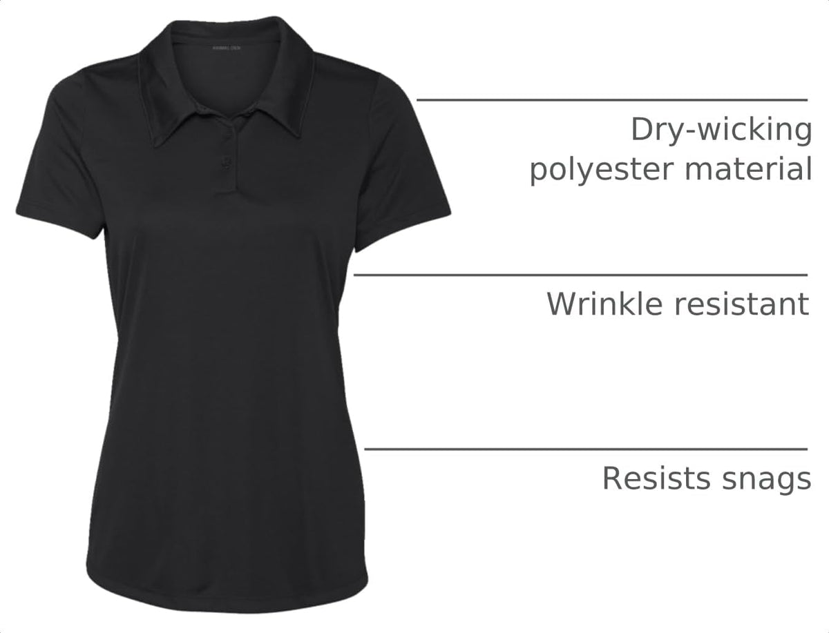Opna Women's Dry-Fit Golf Polo Shirts 3-Button Golf Polo's in 20 Colors XS-3XL Shirt
