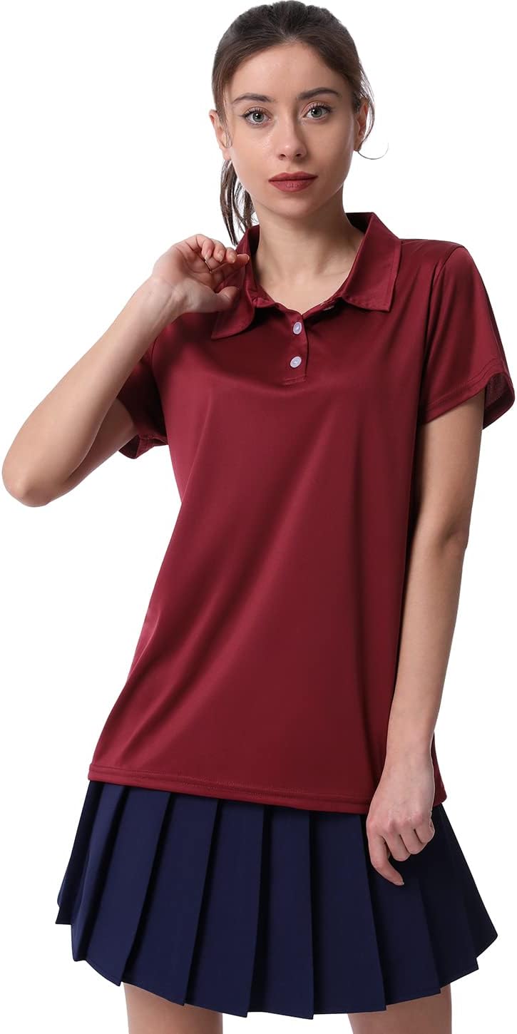 Polo Shirts for Women Dry Fit Short Sleeve Golf Shirt Collar Tops