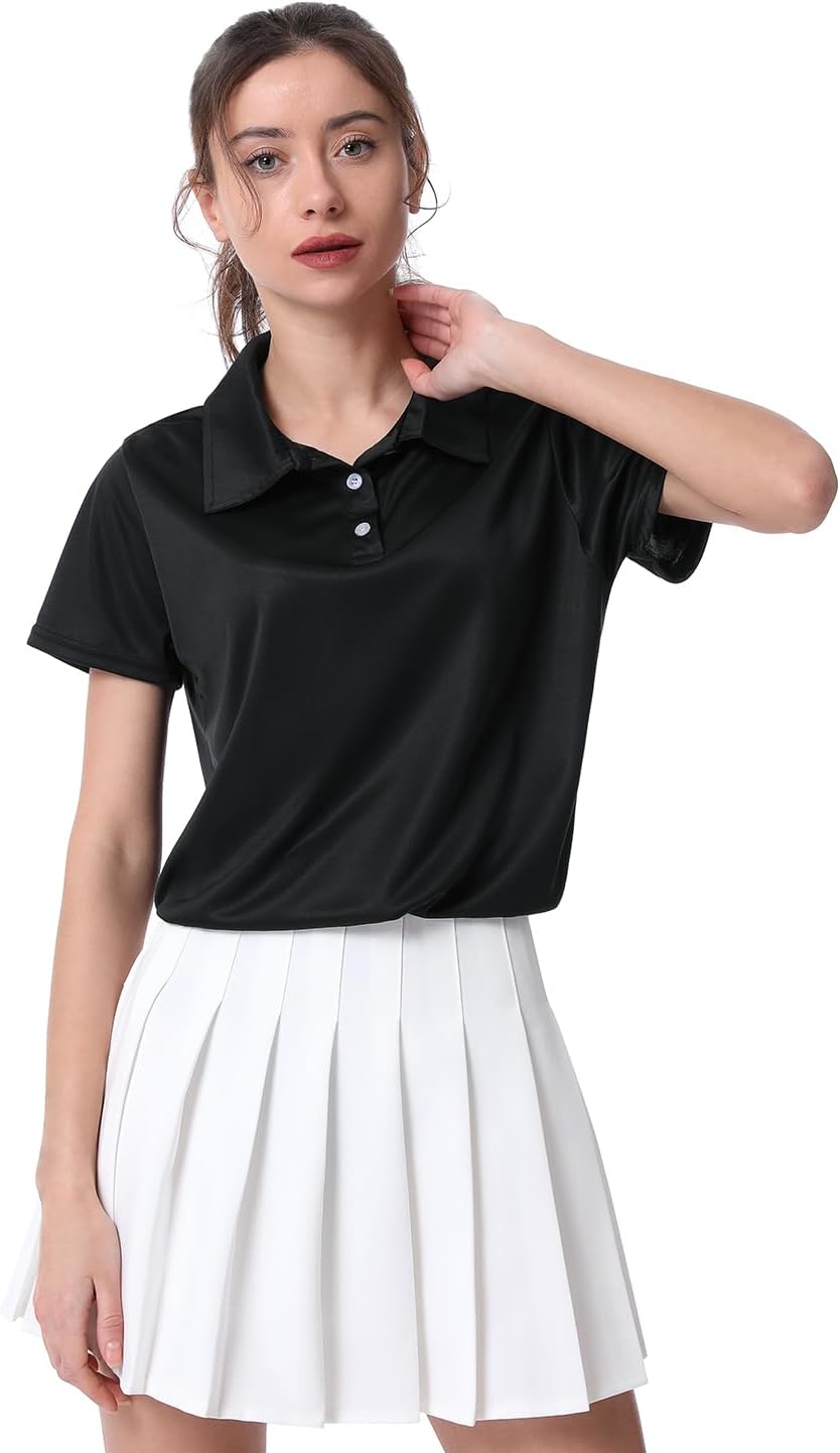 Polo Shirts for Women Dry Fit Short Sleeve Golf Shirt Collar Tops