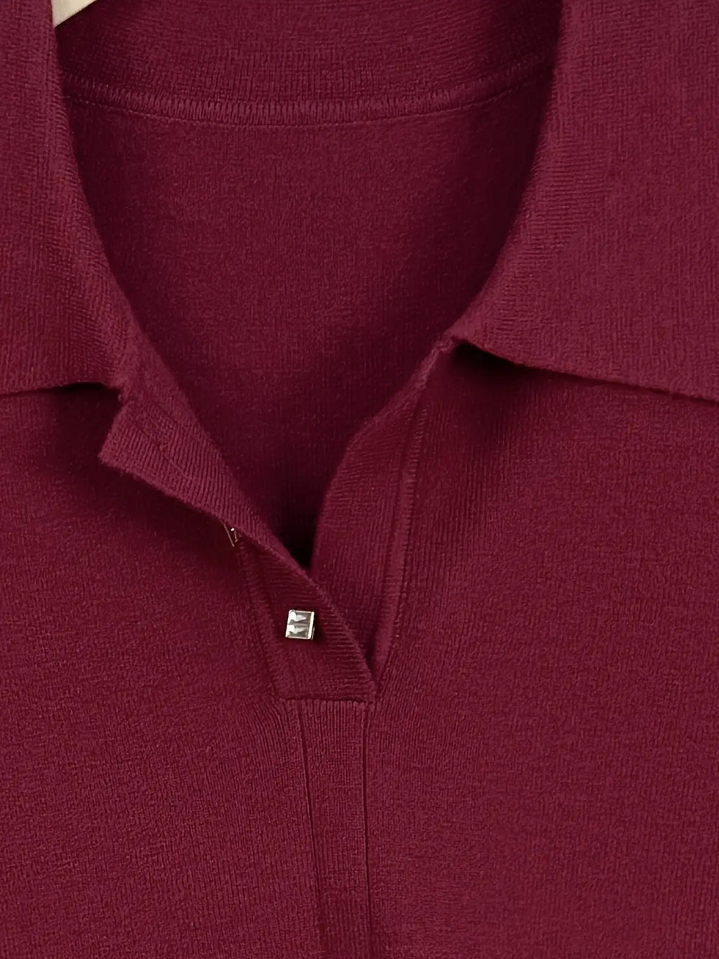 New Spring Autumn Fine Knitted Polo Shirt Slim Fitted Women Summer Versatile Stylish Short Sleeve Basic Base Layer Top, Casual Fashion Tee, Collared Polo Shirts