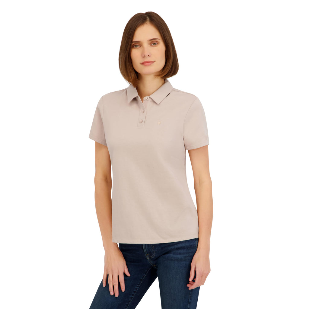 Spyder Women's Weekender Plated Short Sleeve Jersey Polo Top