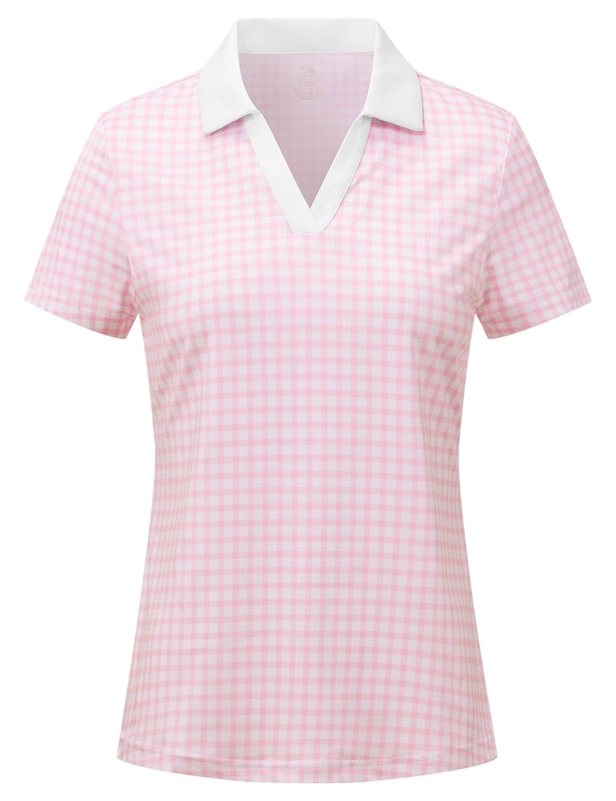 BGOWATU Women's Short Sleeve Golf Tennis Polo Shirts V Neck Collared Workout Tops UV Protection Dry Fit