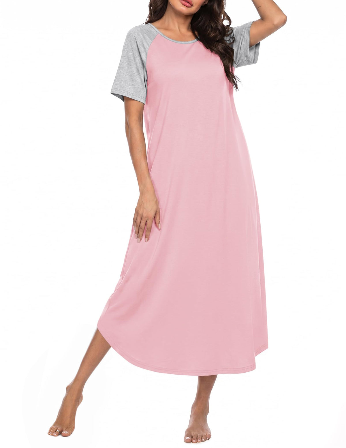 Ekouaer Nightgowns for Women Bamboo Viscose Night Gown Long Sleepshirts