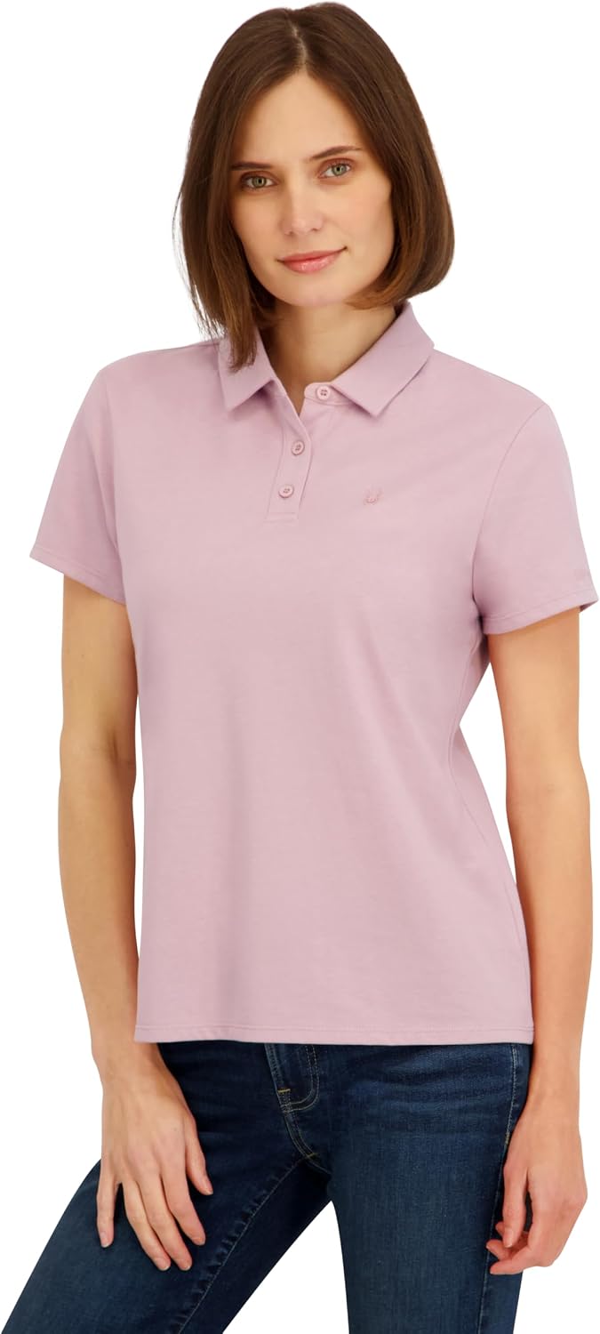 Spyder Women's Weekender Plated Short Sleeve Jersey Polo Top