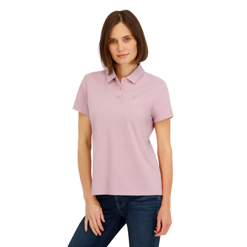 Spyder Women's Weekender Plated Short Sleeve Jersey Polo Top