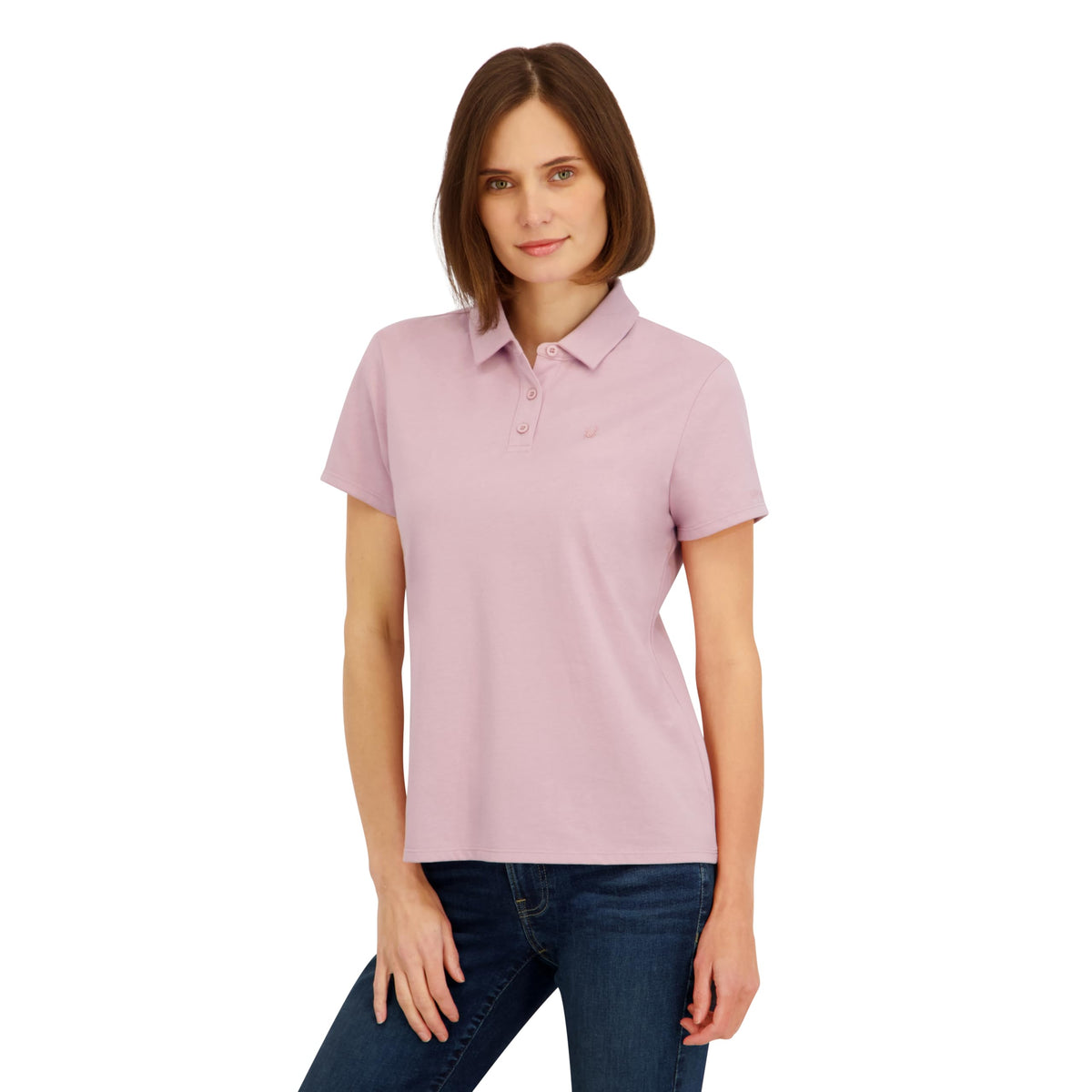 Spyder Women's Weekender Plated Short Sleeve Jersey Polo Top