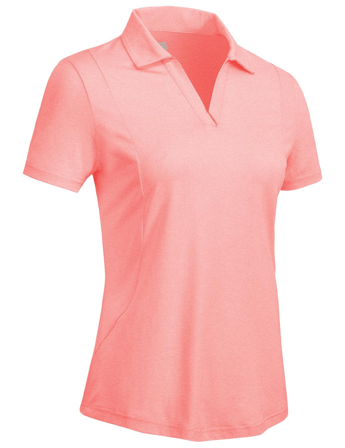 Rdruko Women's Golf Shirts Short Sleeve Dry Fit Polo V Neck Collared Shirts