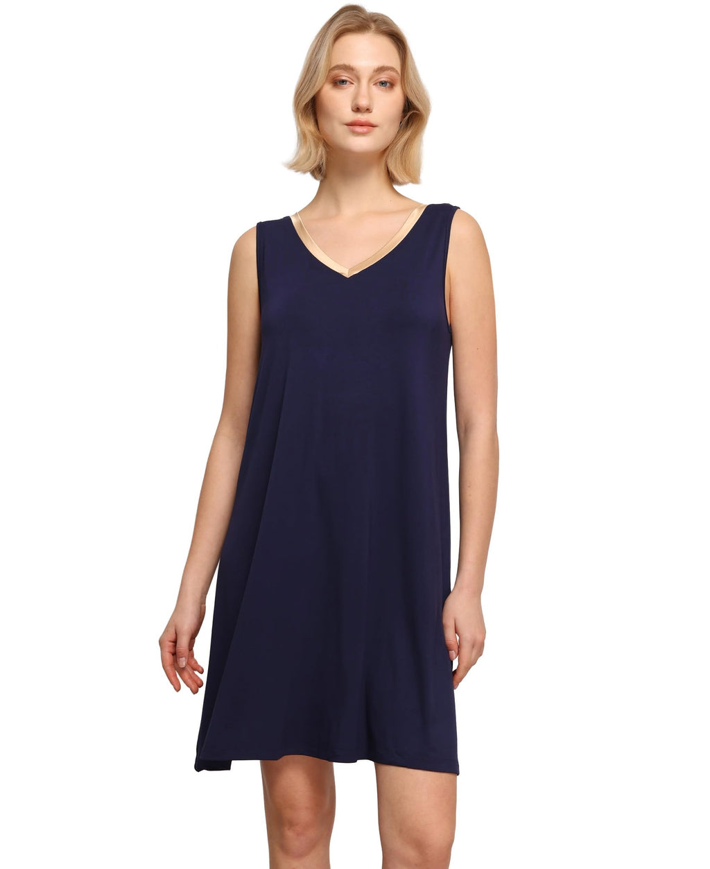 GYS Cooling Bamboo Viscose Sleeveless Nightgowns for Women