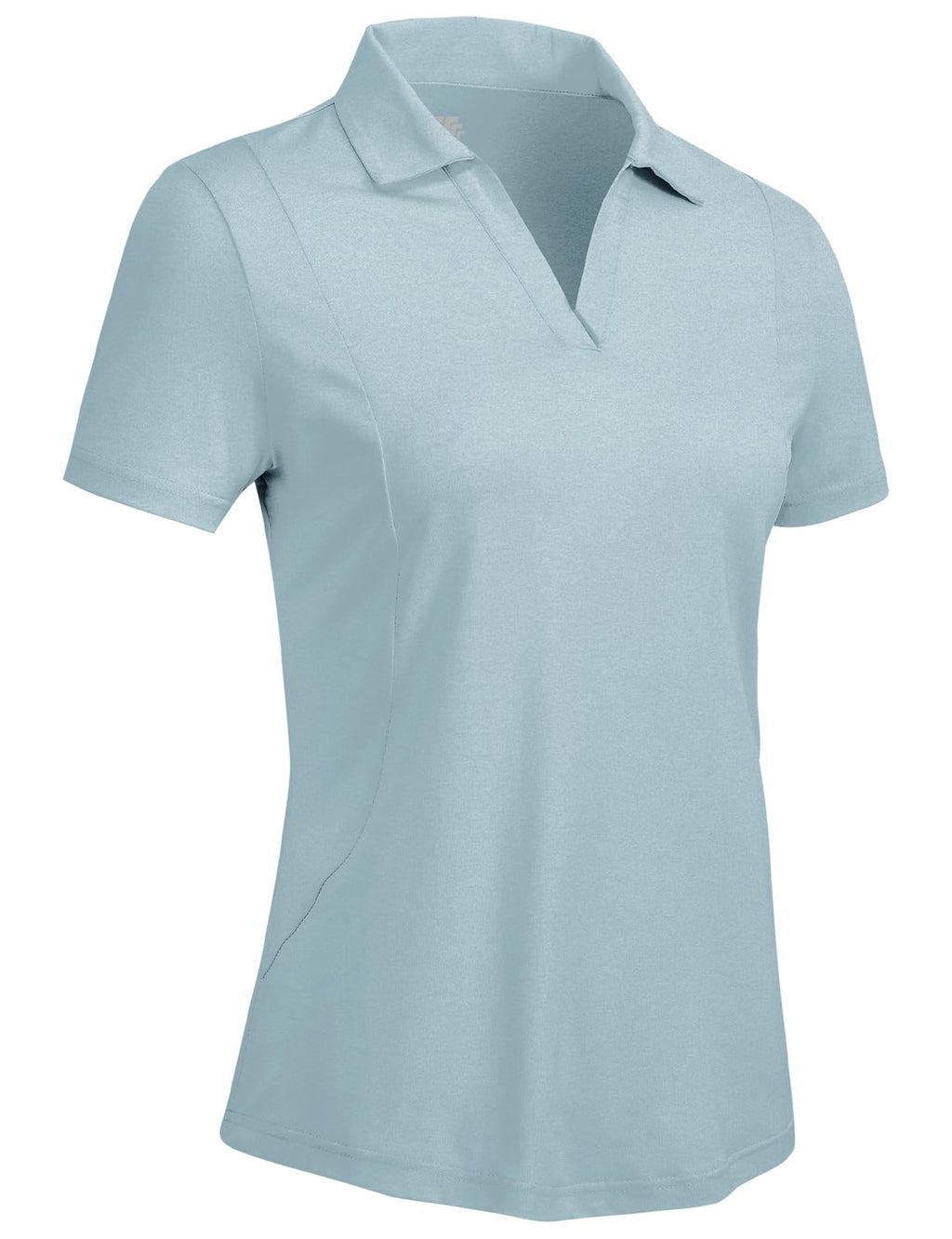 Rdruko Women's Golf Shirts Short Sleeve Dry Fit Polo V Neck Collared Shirts