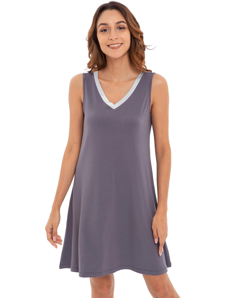 GYS Cooling Bamboo Viscose Sleeveless Nightgowns for Women
