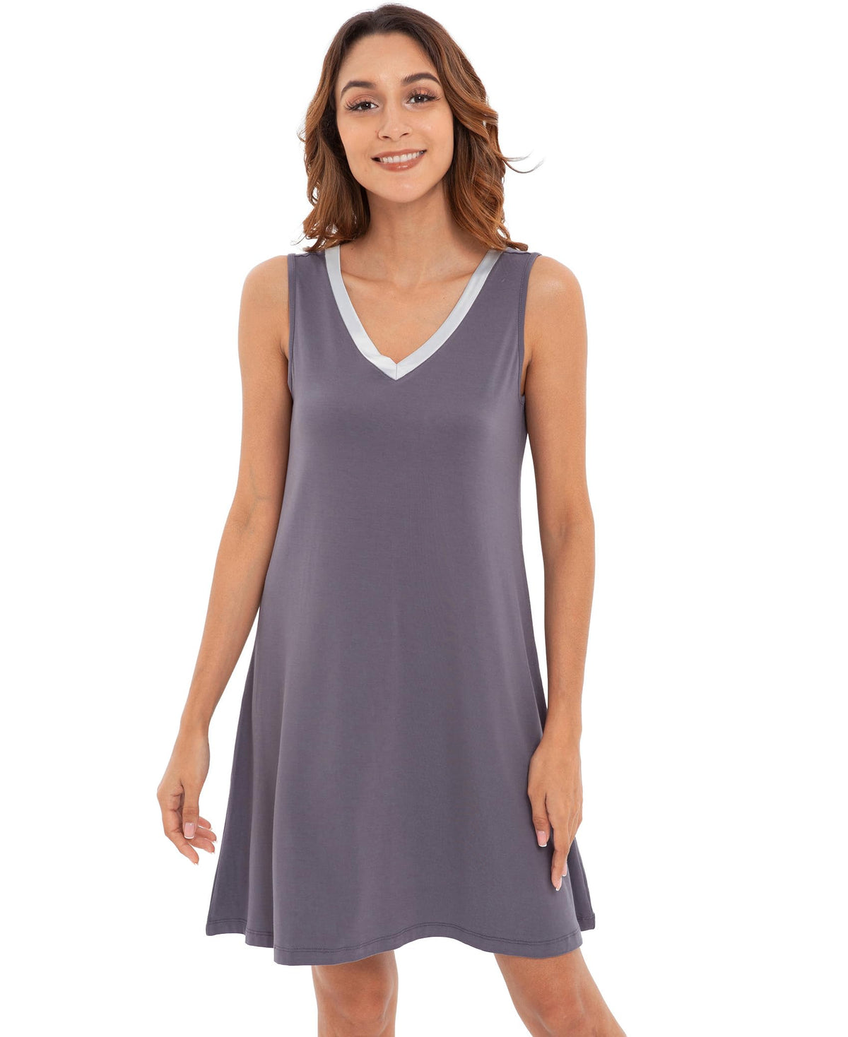 GYS Cooling Bamboo Viscose Sleeveless Nightgowns for Women