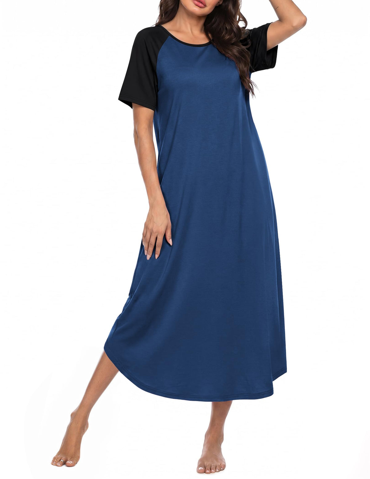 Ekouaer Nightgowns for Women Bamboo Viscose Night Gown Long Sleepshirts