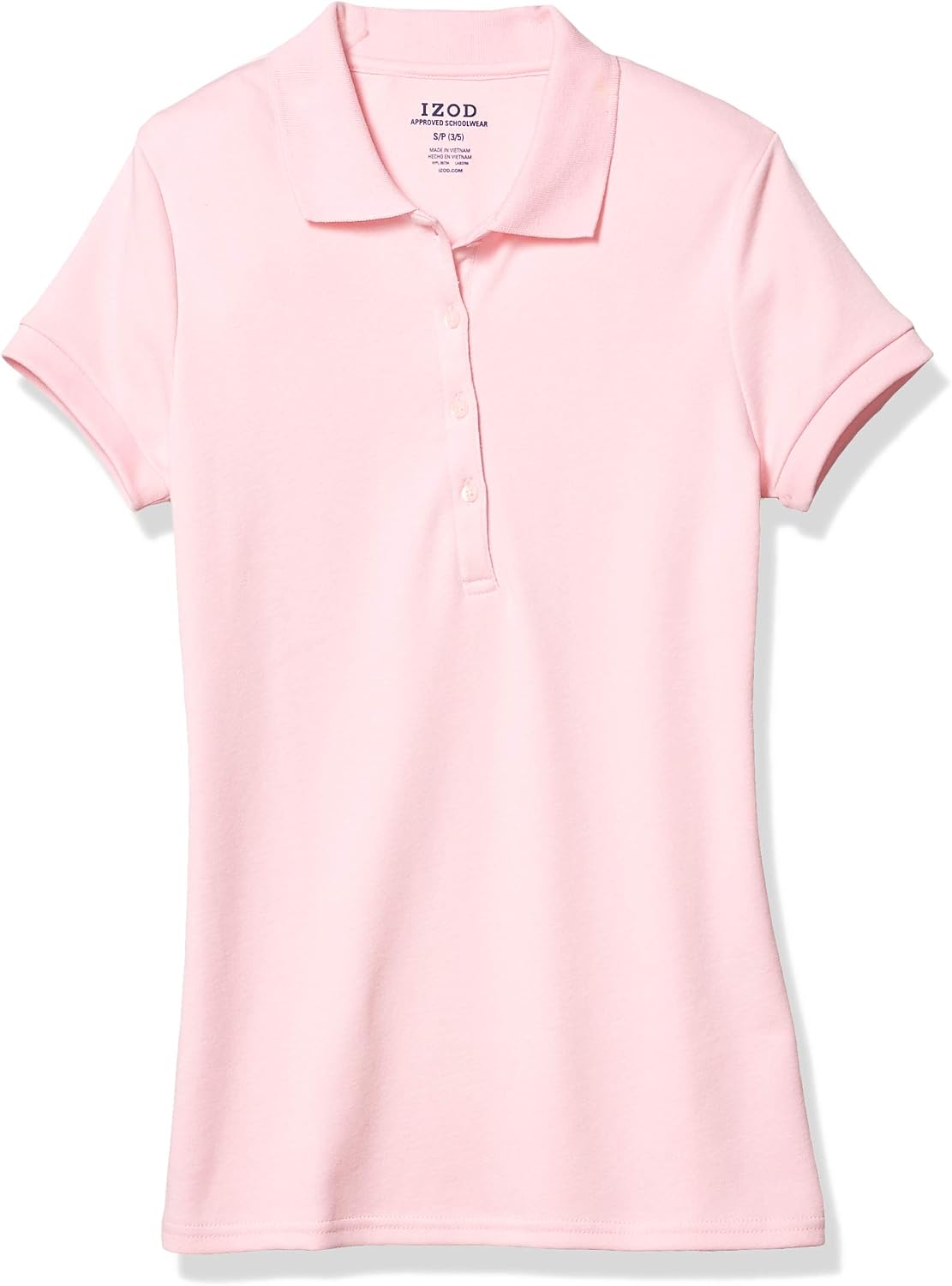 IZOD Junior's Uniform Short Sleeve Interlock Polo