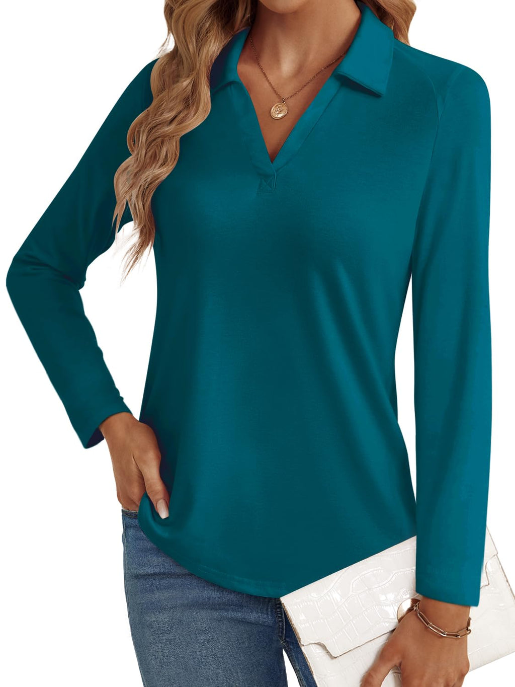 LYHIPSS 3/4 Length Sleeve Womens Tops Dressy Casual Business Blouses