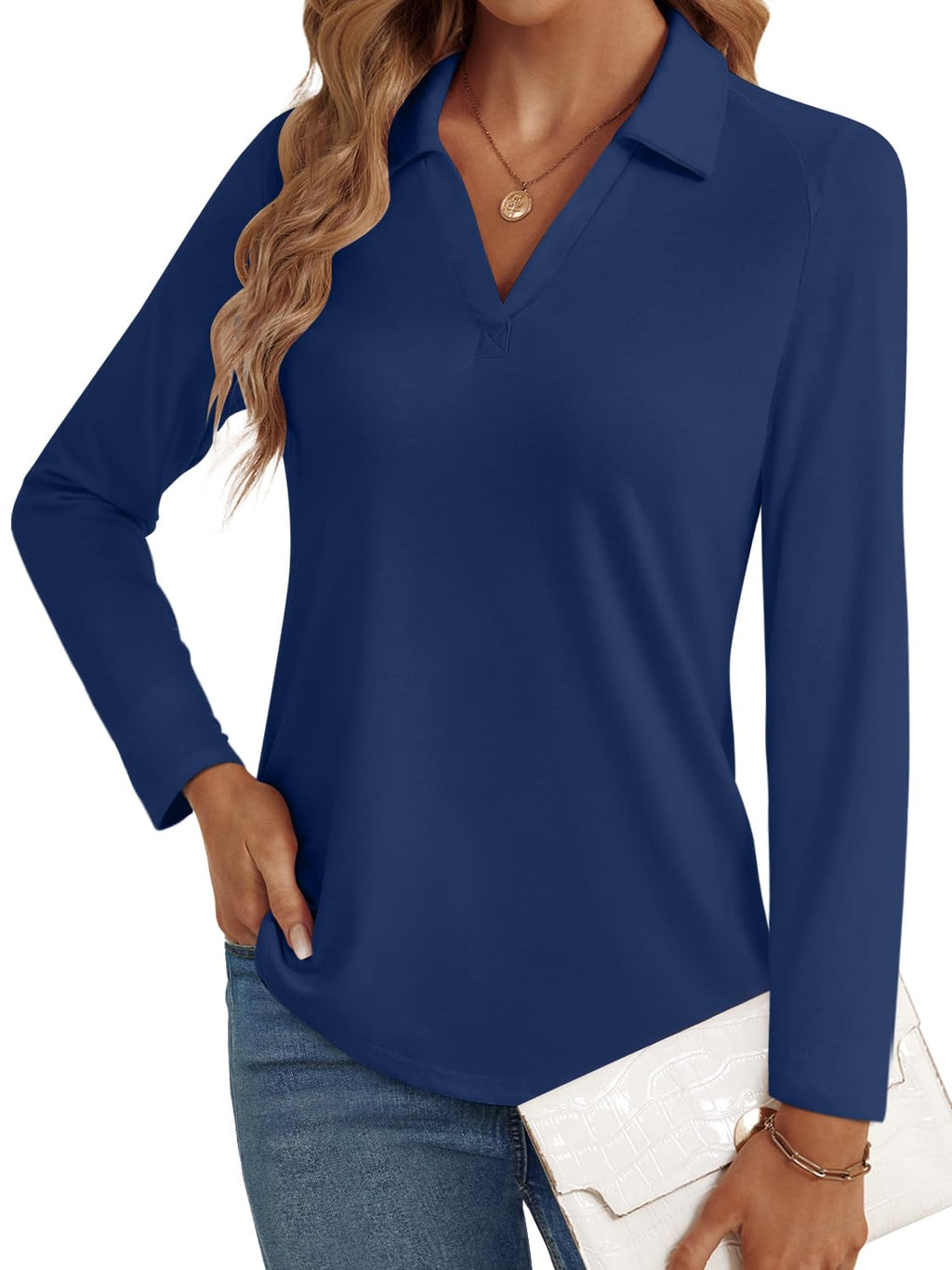 LYHIPSS 3/4 Length Sleeve Womens Tops Dressy Casual Business Blouses