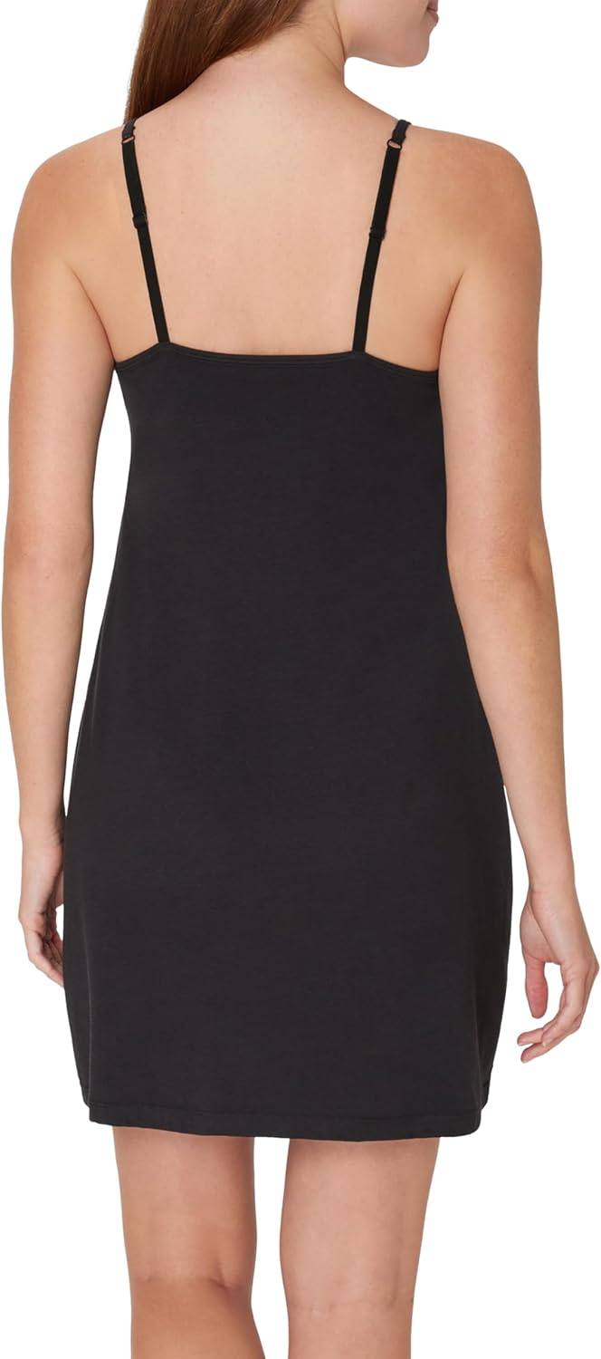 Hanes Women's Originals Sleep Dress, Comfywear Supersoft Sleep Slip Dress With Built-in Shelf Bra