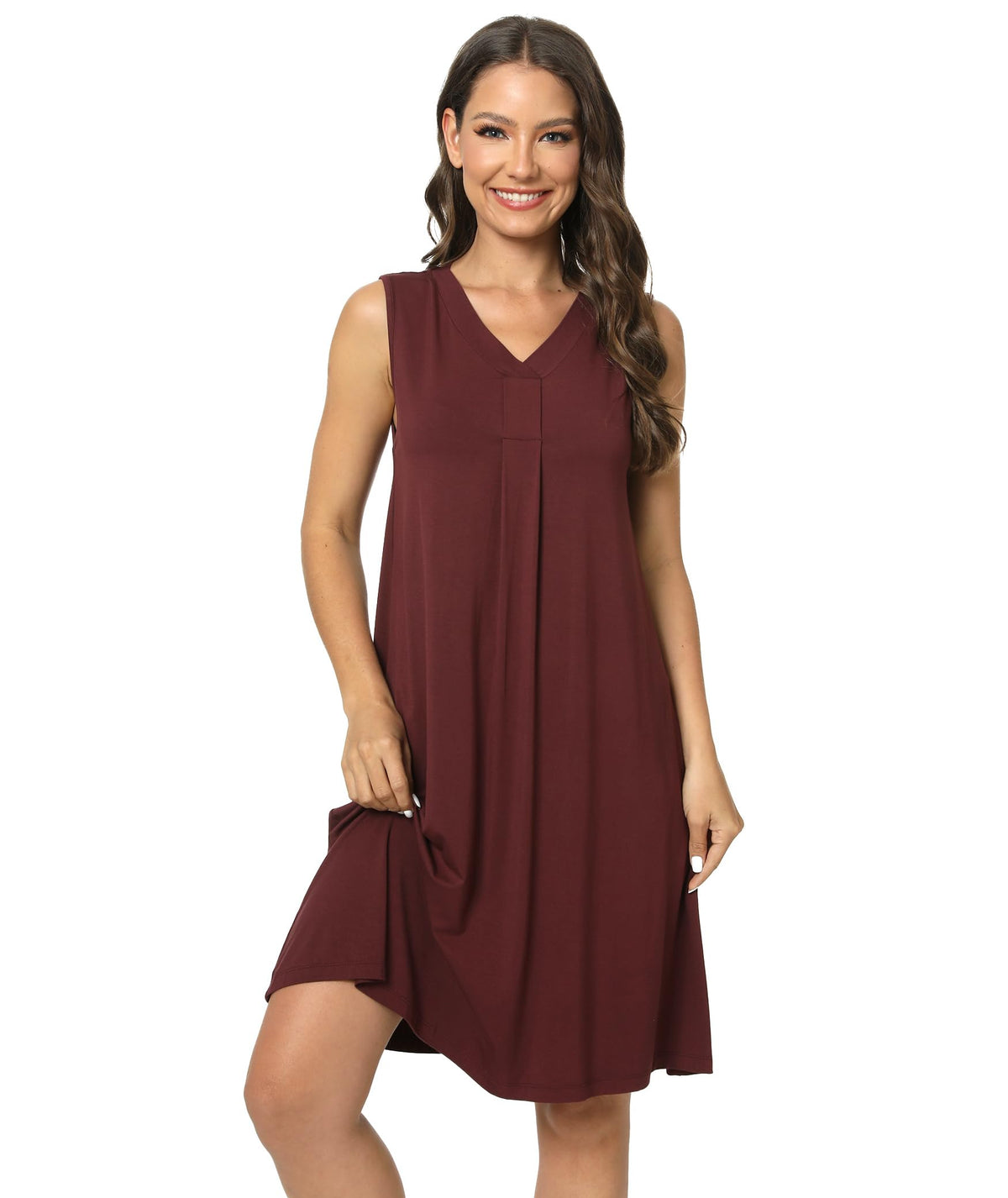 GYS Cooling Bamboo Viscose Sleeveless Nightgowns for Women
