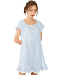 Nanxson Women's Cotton Nightgown Short Sleeve Sleepwear Vintage Nightshirt