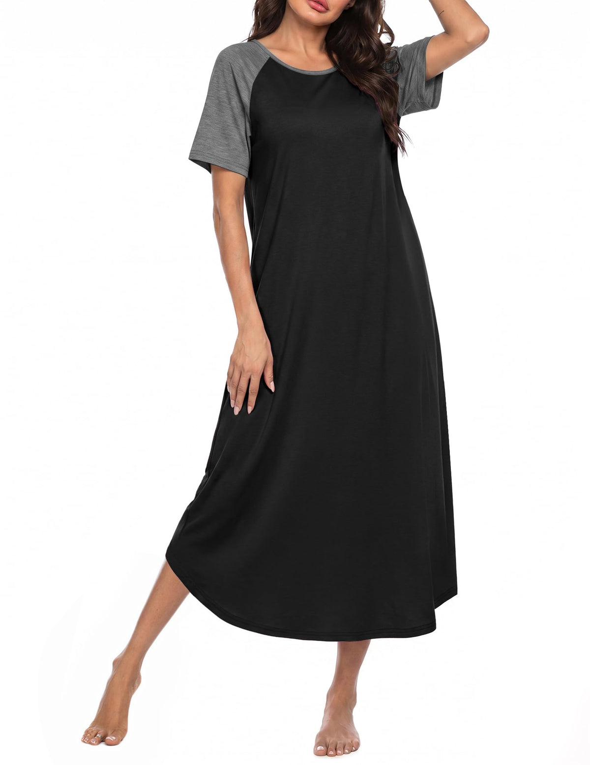Ekouaer Nightgowns for Women Bamboo Viscose Night Gown Long Sleepshirts