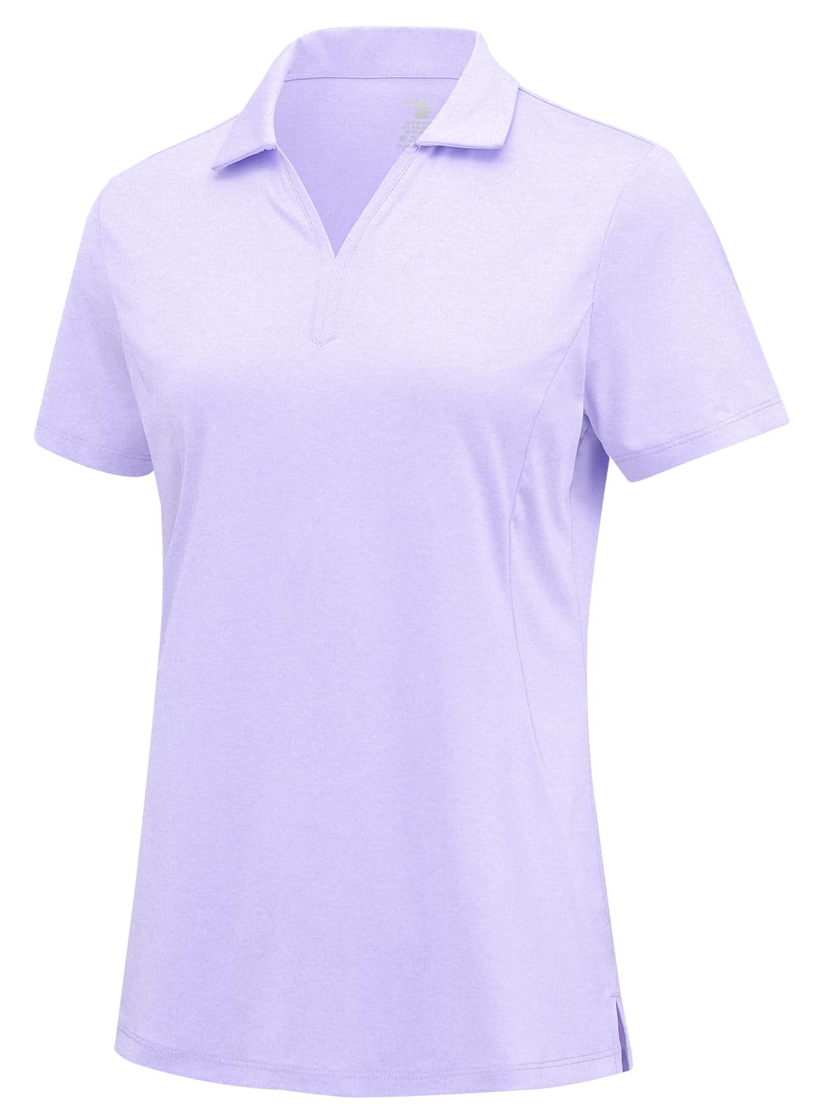 Rdruko Women's Golf Shirts Short Sleeve Dry Fit Polo V Neck Collared Shirts