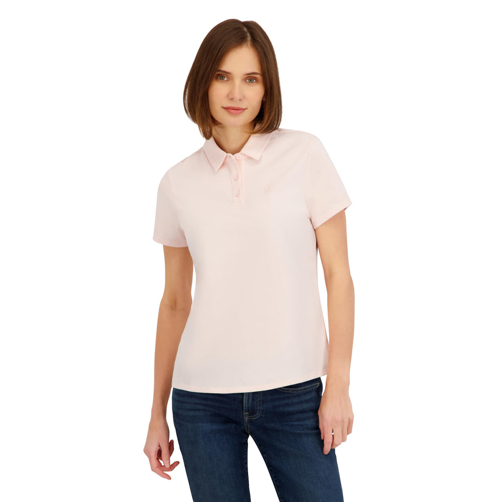 Spyder Women's Weekender Plated Short Sleeve Jersey Polo Top