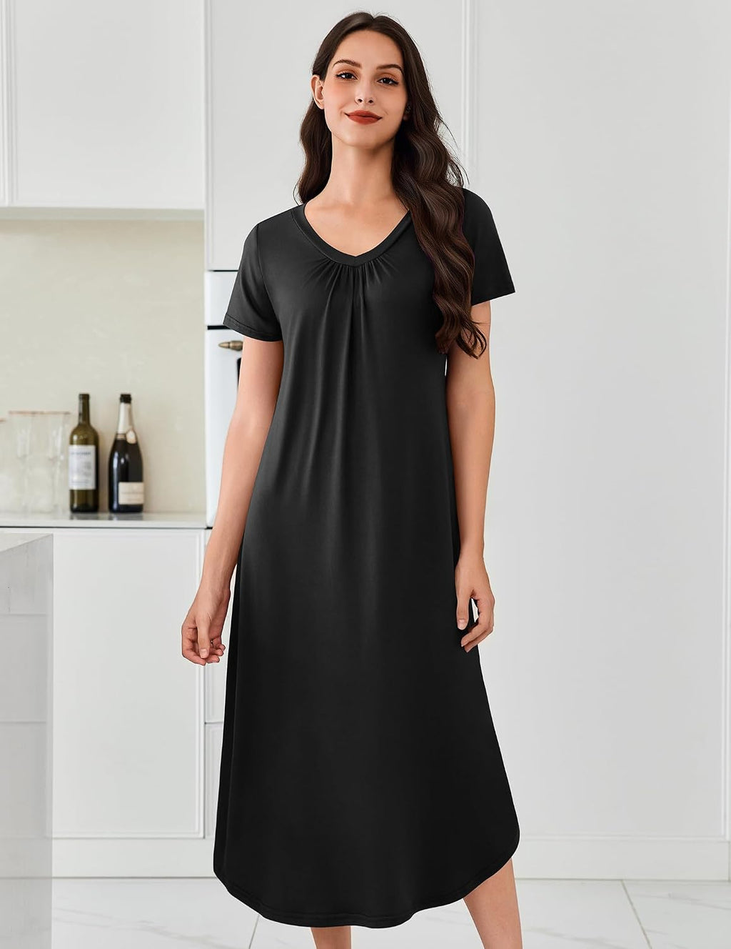 Ekouaer Long Nightgowns for Women 3 Pack House Dress Plus Size Moo Moos