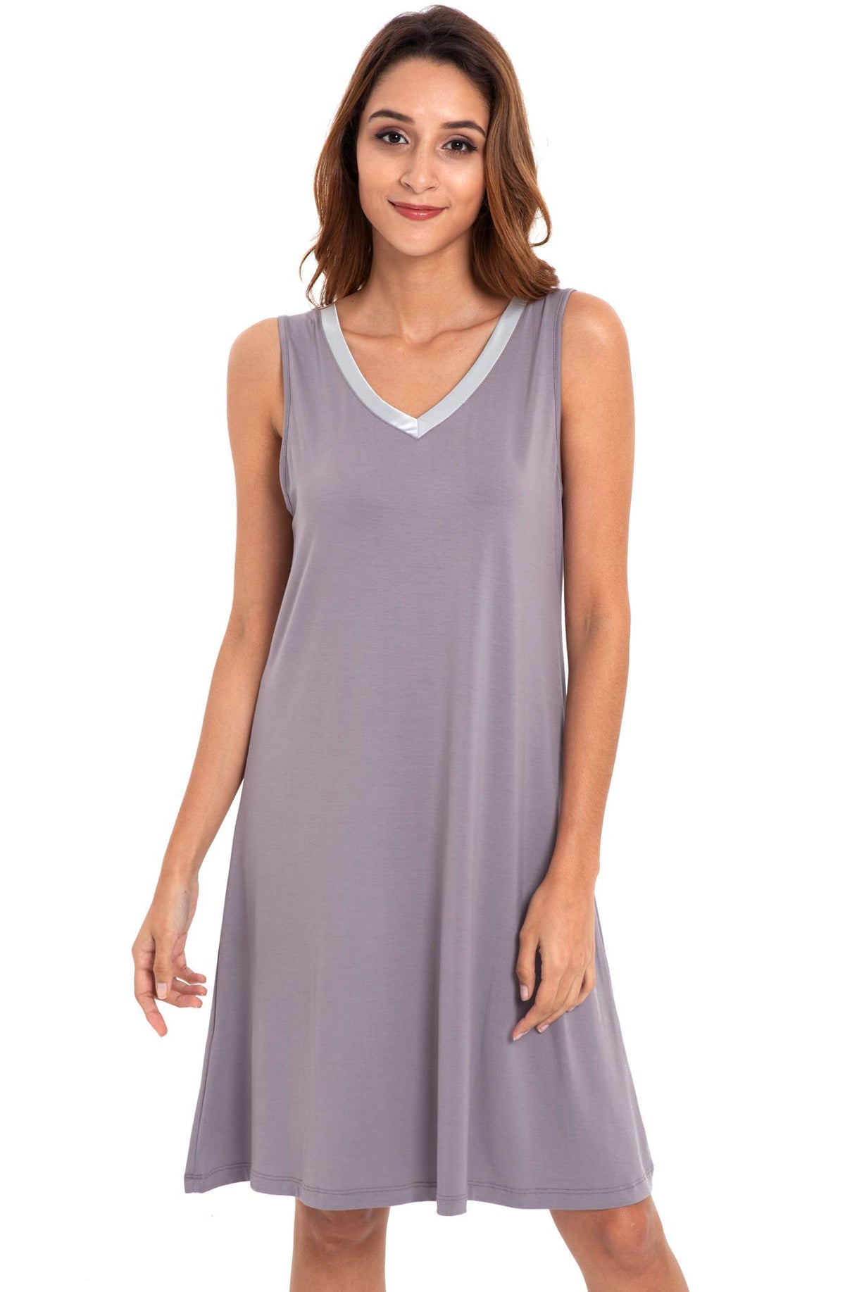 GYS Cooling Bamboo Viscose Sleeveless Nightgowns for Women