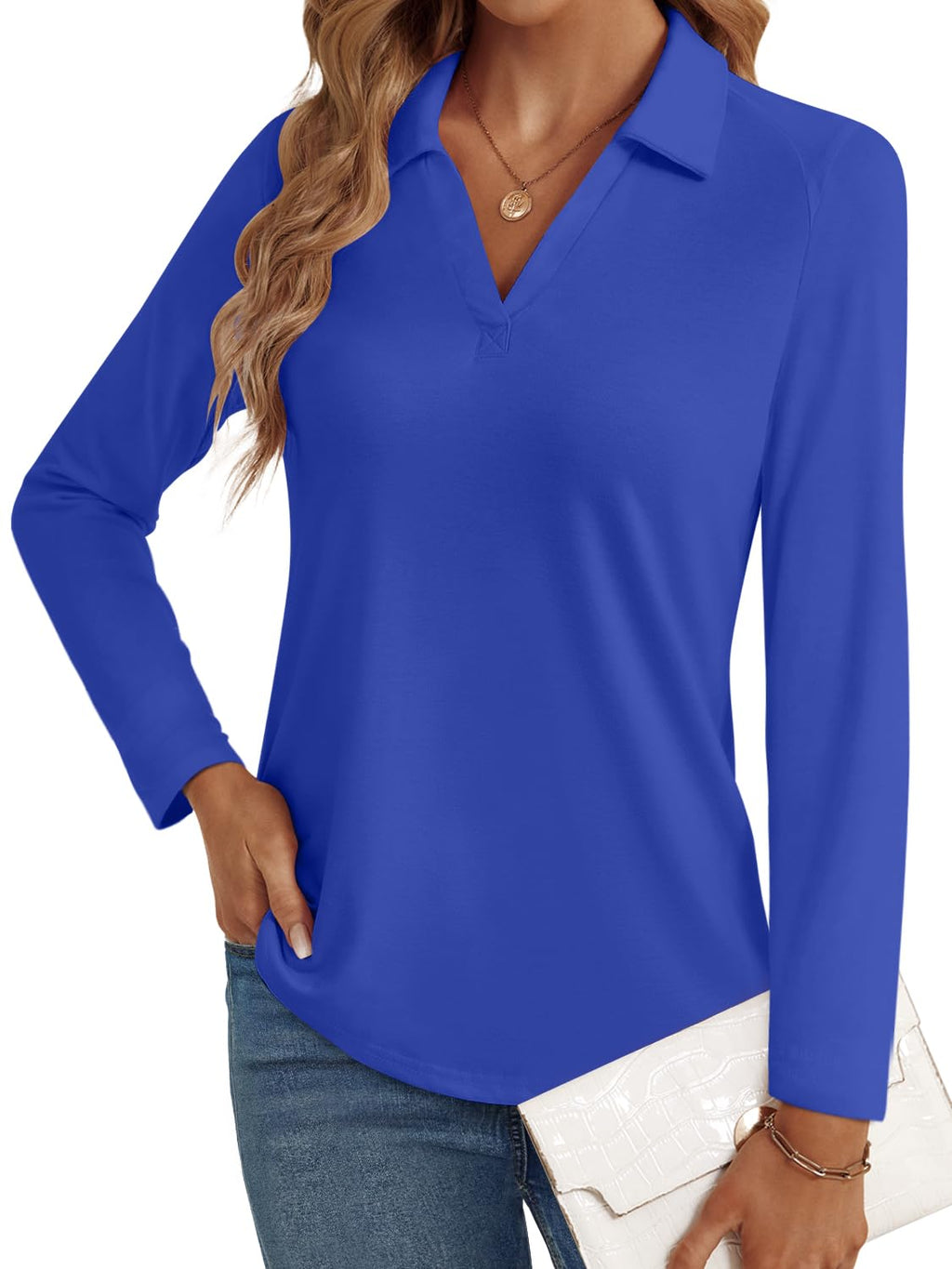 LYHIPSS 3/4 Length Sleeve Womens Tops Dressy Casual Business Blouses