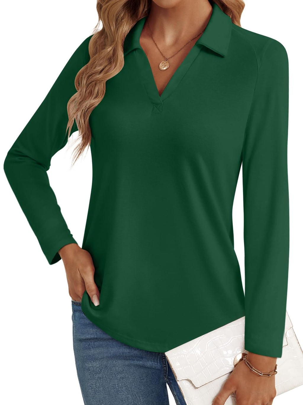 LYHIPSS 3/4 Length Sleeve Womens Tops Dressy Casual Business Blouses