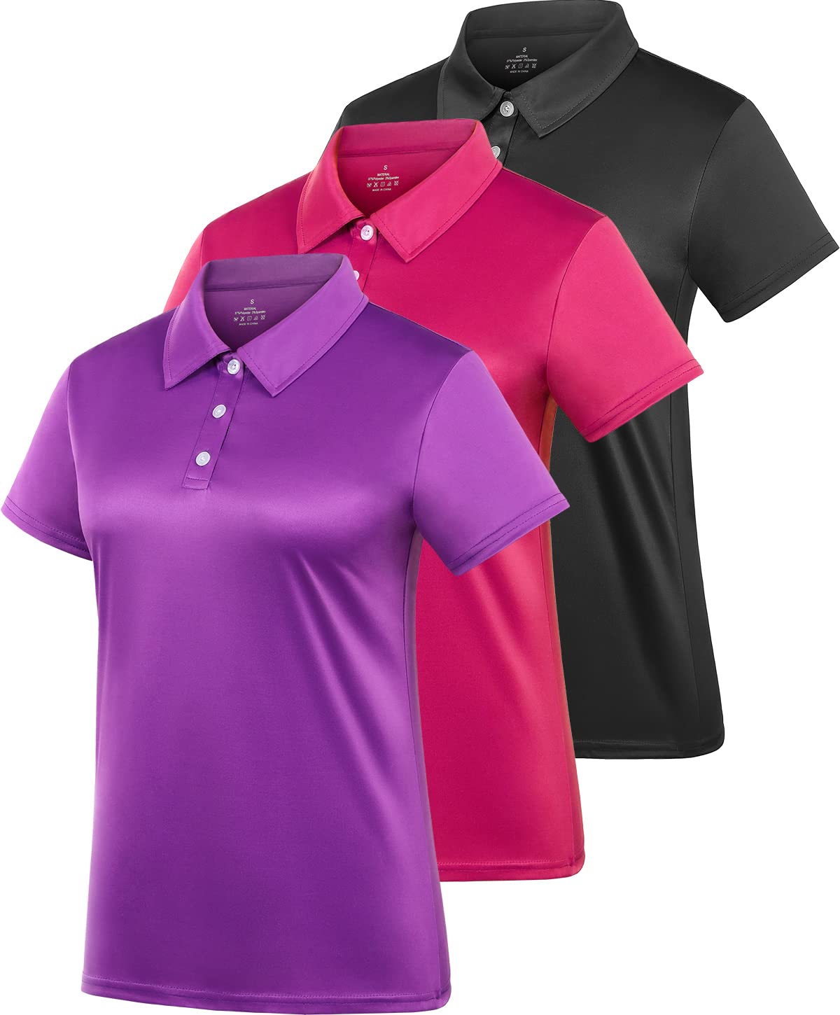 Polo Shirts for Women Dry Fit Short Sleeve Golf Shirt Collar Tops