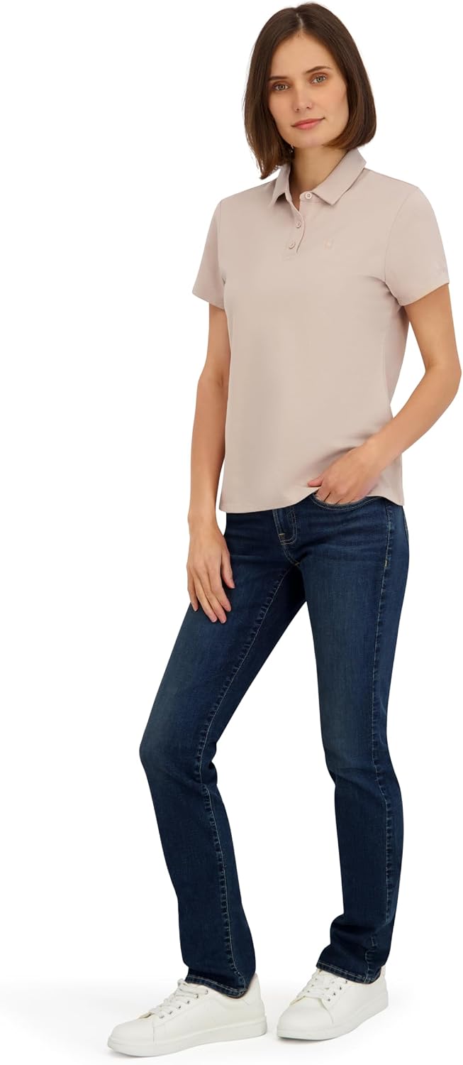 Spyder Women's Weekender Plated Short Sleeve Jersey Polo Top