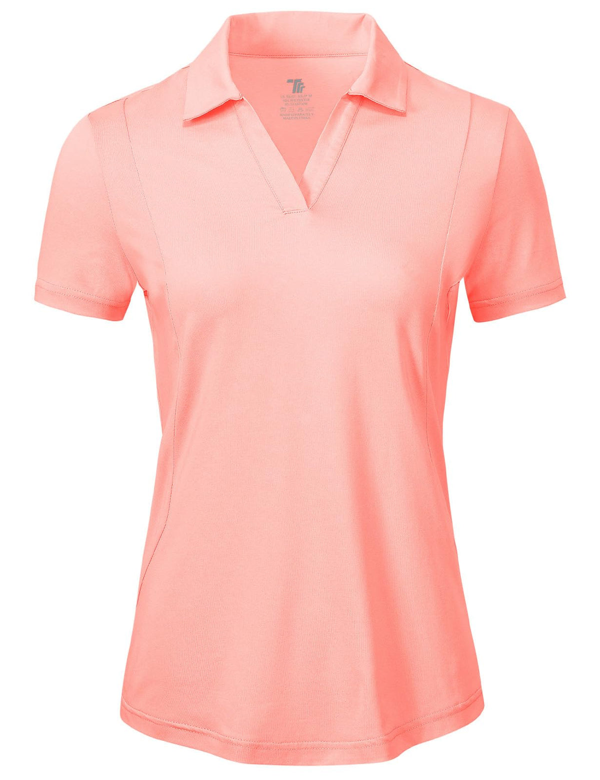 BGOWATU Women's Short Sleeve Golf Tennis Polo Shirts V Neck Collared Workout Tops UV Protection Dry Fit