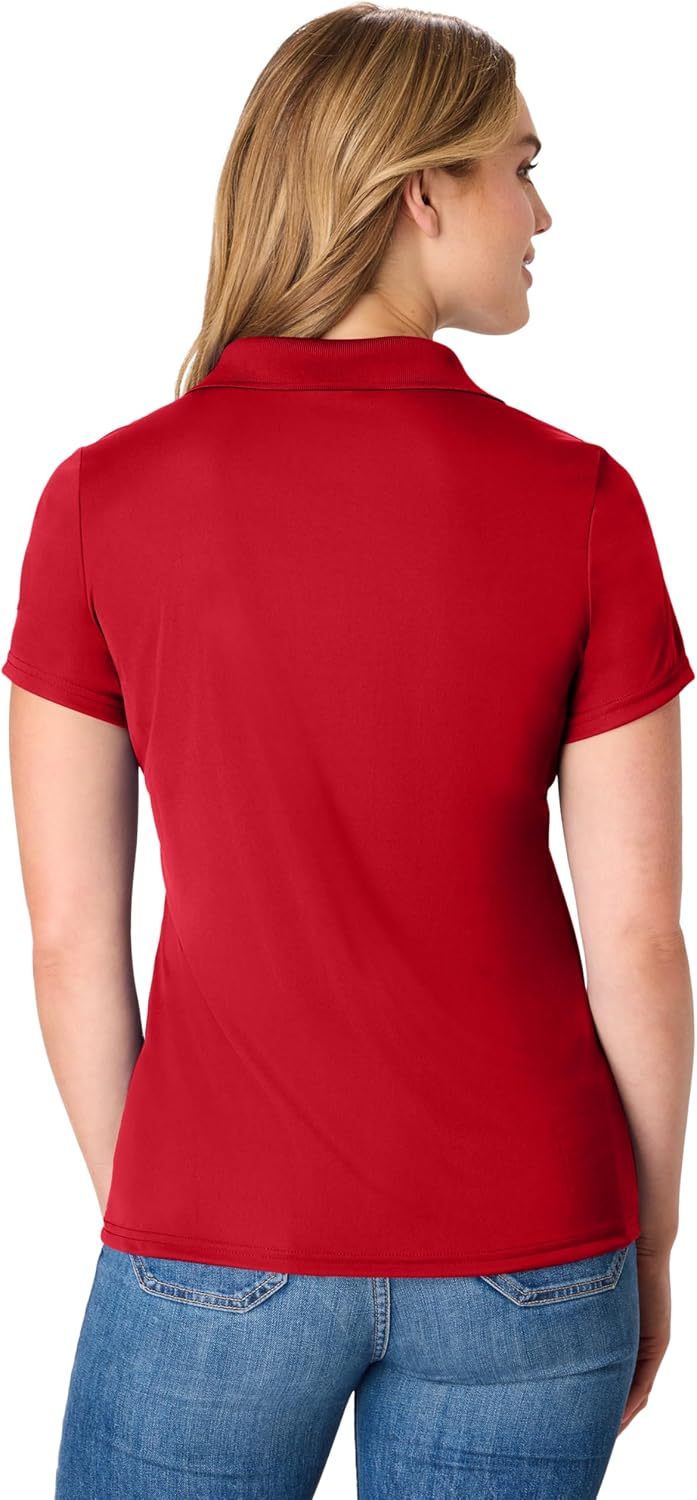 Hanes womens Performance Polo, Single or 3-Pack, Sport Cool DRI Moisture-Wicking Polo Shirt, 40+ UPF Protection