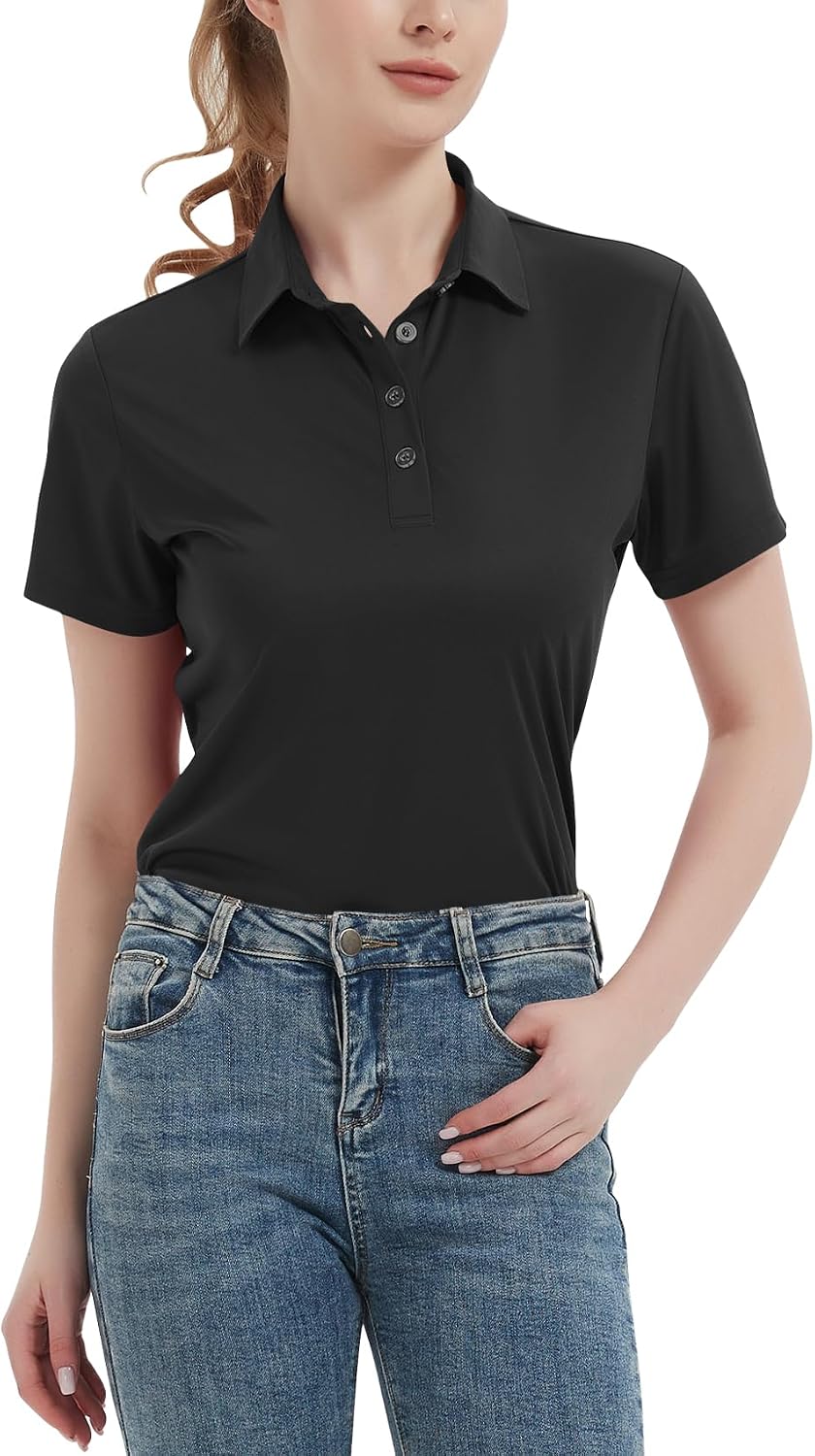 Women's Polo Shirts UPF 50+ Quick Dry Short Sleeve Collared Golf Shirt