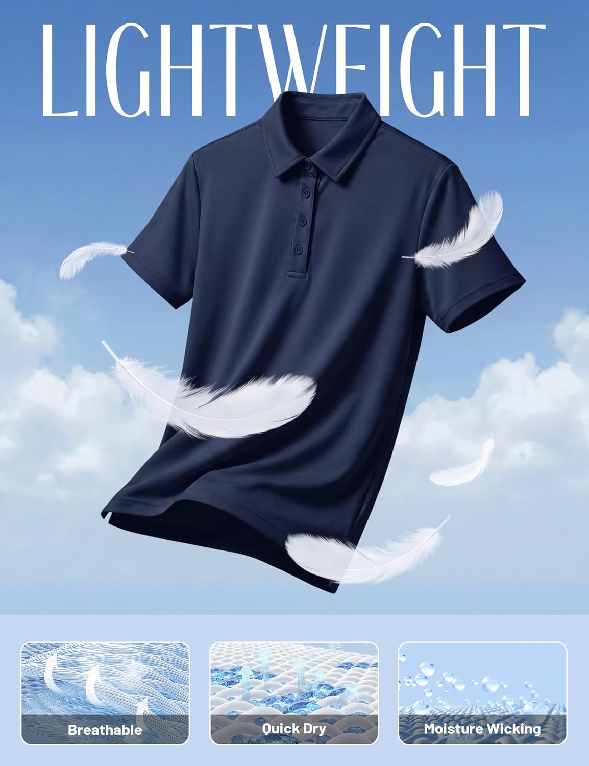 TACVASEN Women's Golf Polo Shirts Short Sleeve UPF 50+ Sun Protection Golf Shirts for Women Quick Dry Collared Polos