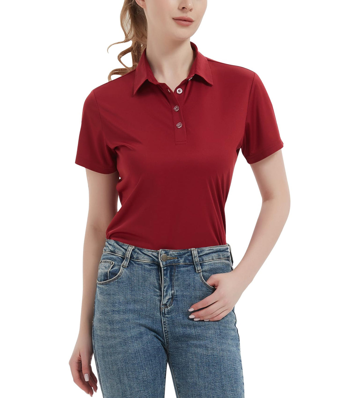 Women's Polo Shirts UPF 50+ Quick Dry Short Sleeve Collared Golf Shirt