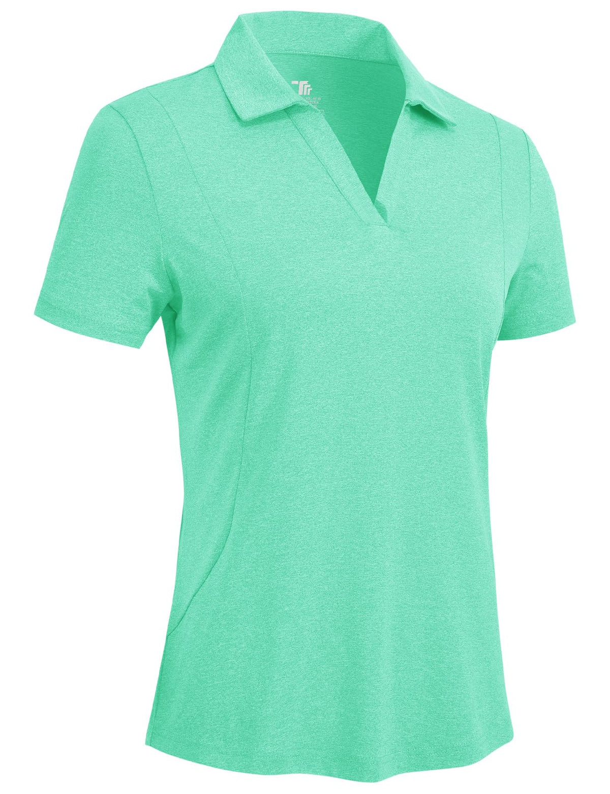 Rdruko Women's Golf Shirts Short Sleeve Dry Fit Polo V Neck Collared Shirts