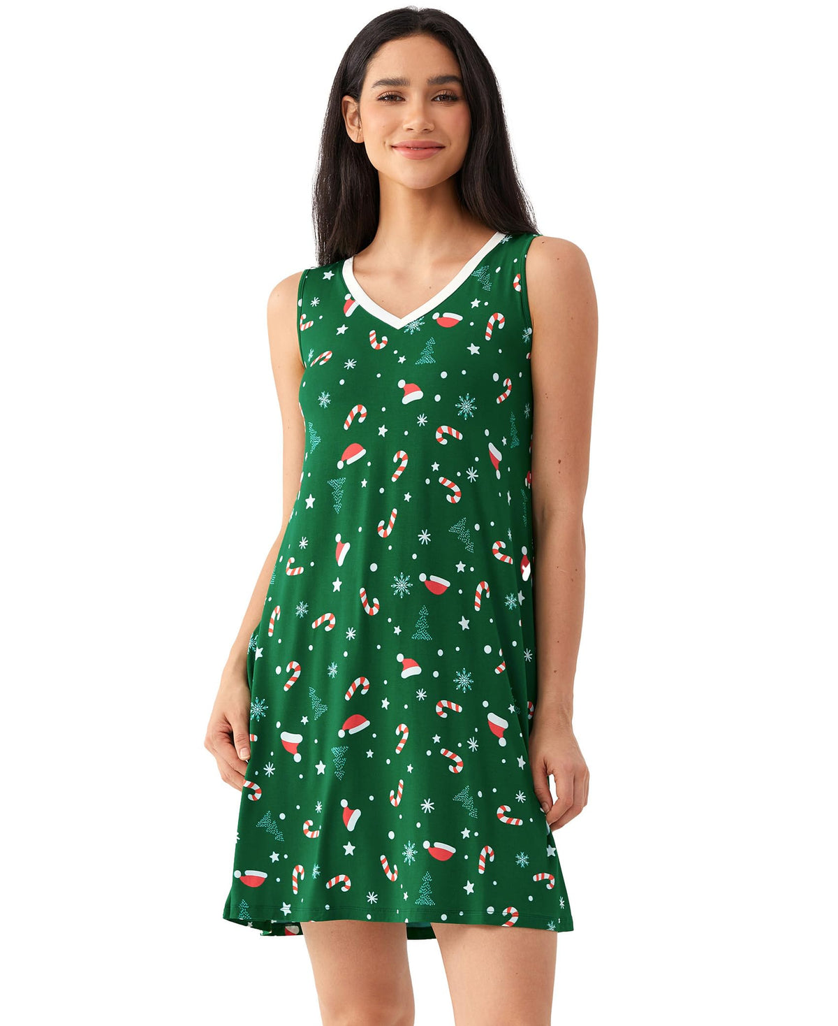 GYS Cooling Bamboo Viscose Sleeveless Nightgowns for Women