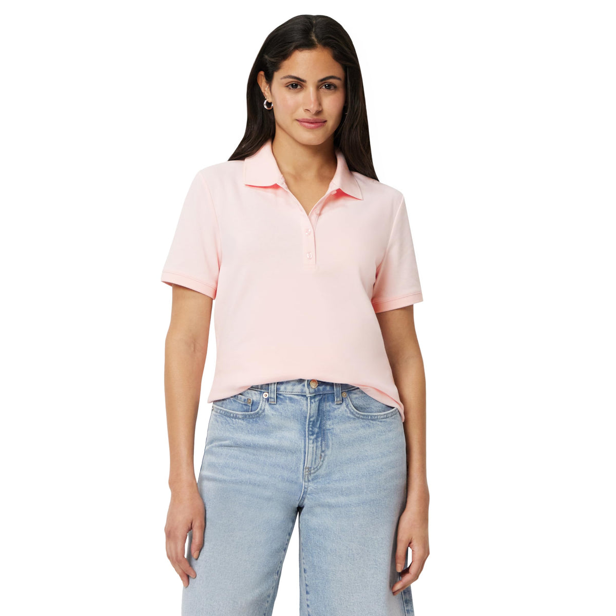 Amazon Essentials Women's Short-Sleeve Collared Polo Shirt (Available in Plus Size)