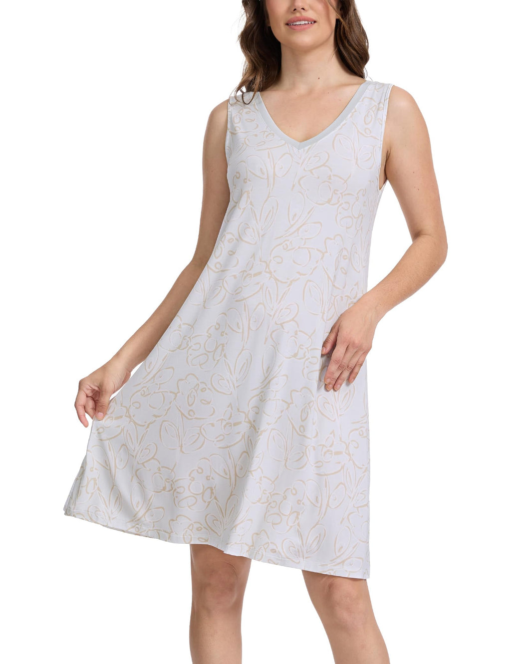 GYS Cooling Bamboo Viscose Sleeveless Nightgowns for Women