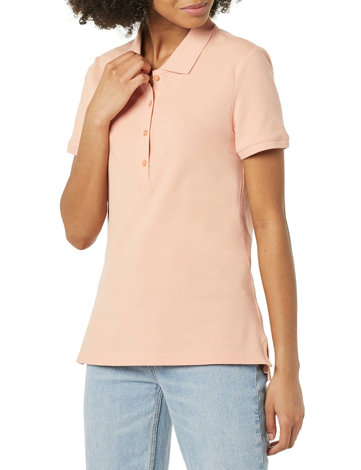 Amazon Essentials Women's Short-Sleeve Collared Polo Shirt (Available in Plus Size)