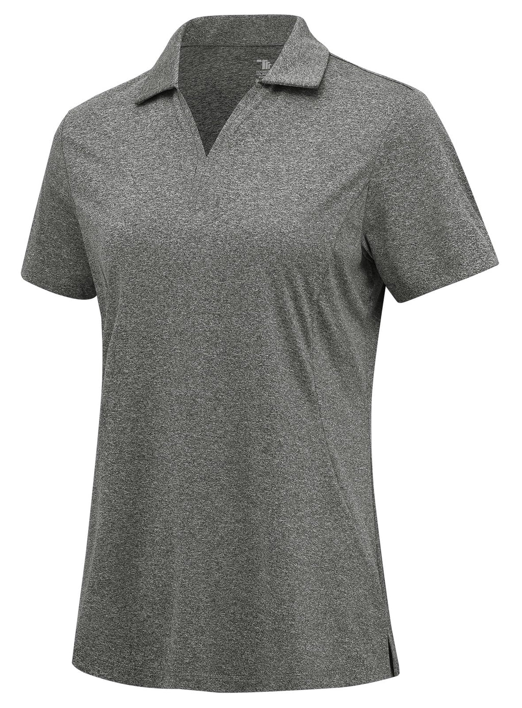 Rdruko Women's Golf Shirts Short Sleeve Dry Fit Polo V Neck Collared Shirts