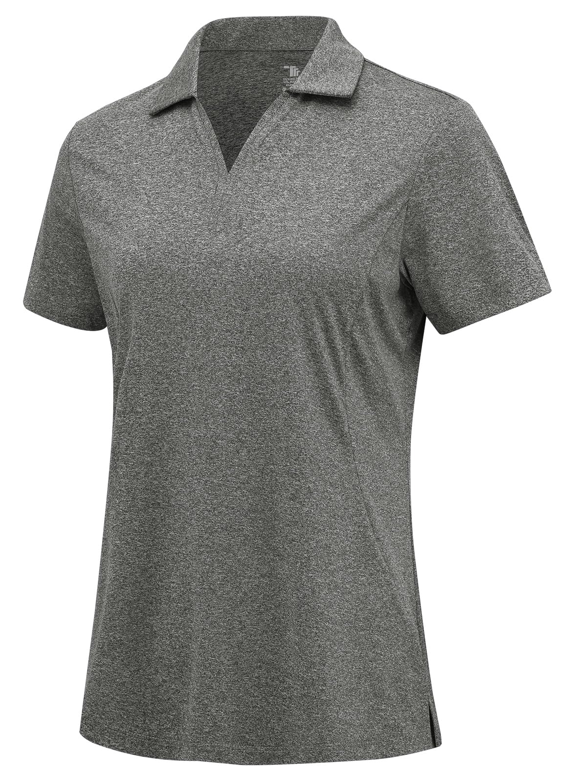 Rdruko Women's Golf Shirts Short Sleeve Dry Fit Polo V Neck Collared Shirts